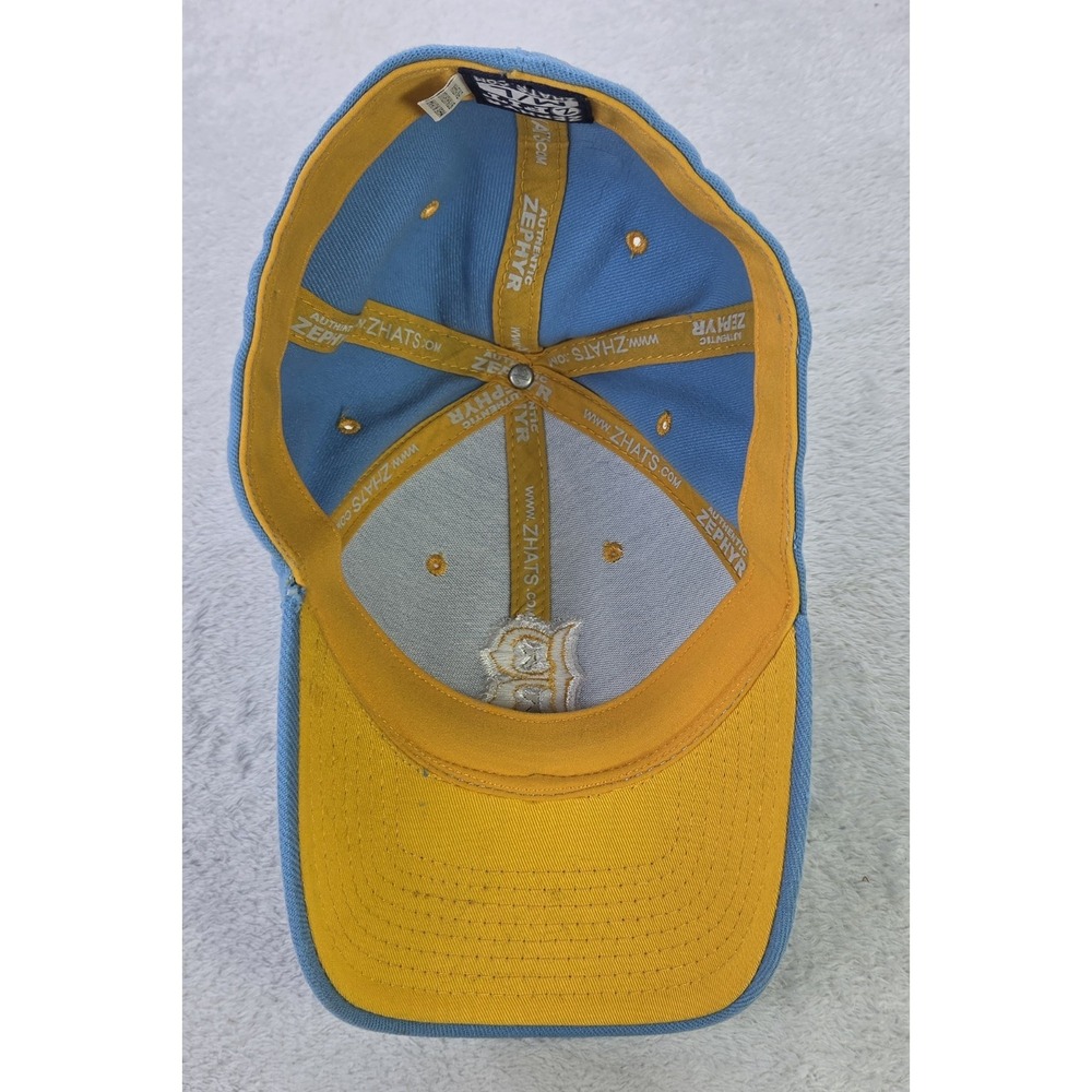 UCLA Bruins Zephyr Z Fit Fitted Hat M/L Powder Blue Gold NCAA Baseball Cap - Picture 4 of 6